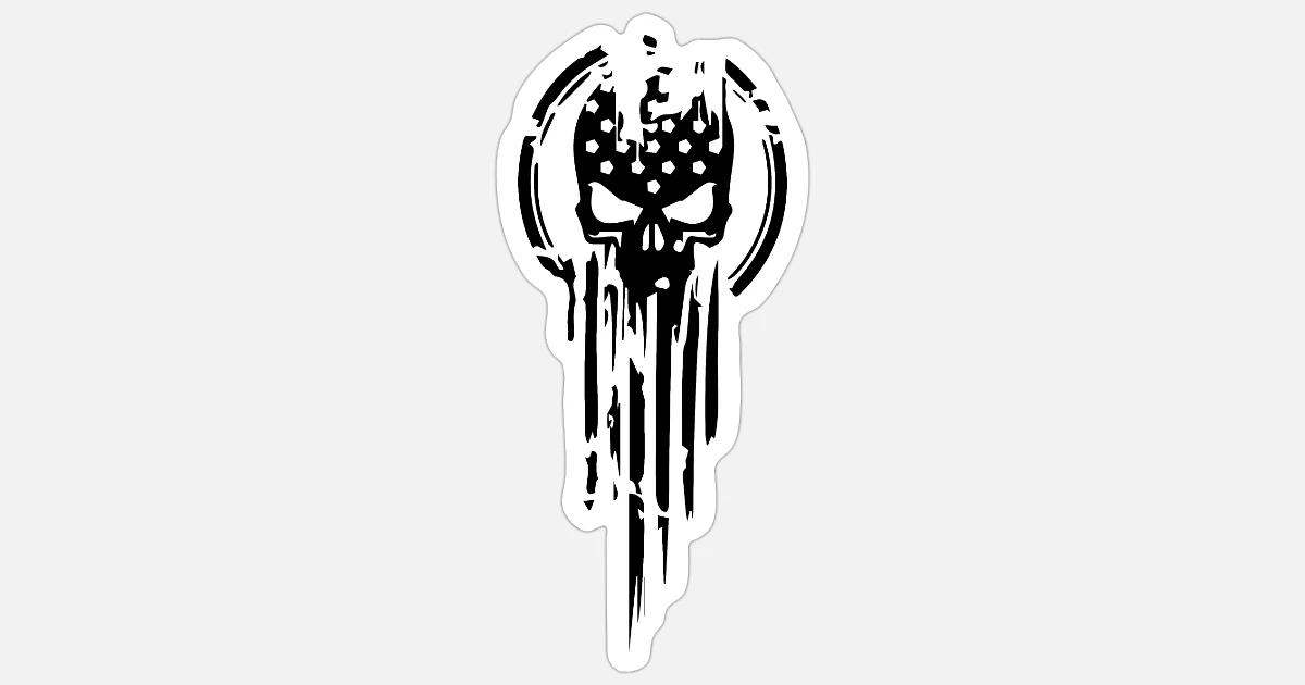 american warrior flag skull military